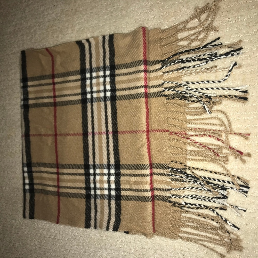 Cashmere Tartan Plaid Pattern Scarf